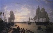 Robert Salmon The Boston Harbor from Constitution Wharf china oil painting reproduction